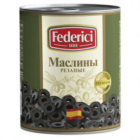 Маслины резаные &laquo;Federici&raquo; Испания - 3 кг (сух. вес 1,56 кг)