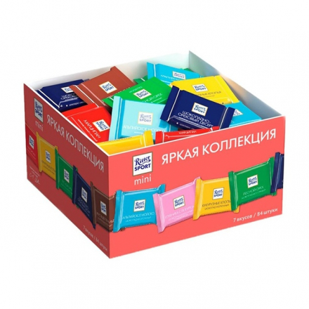 Набор Мини-Шоколада Ritter Sport 7 Вкусов 1,4кг