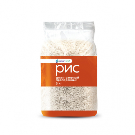 Рис Smart Chef Длиннозерный Пропаренный 3кг